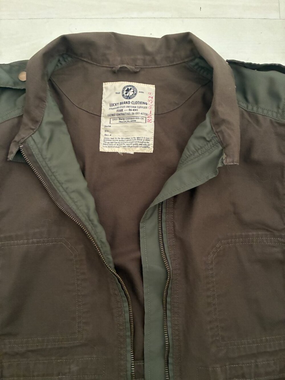 Lucky Brand Women's Mixed Media Military Utility Jacket Olive Green Size XL - Picture 3 of 5